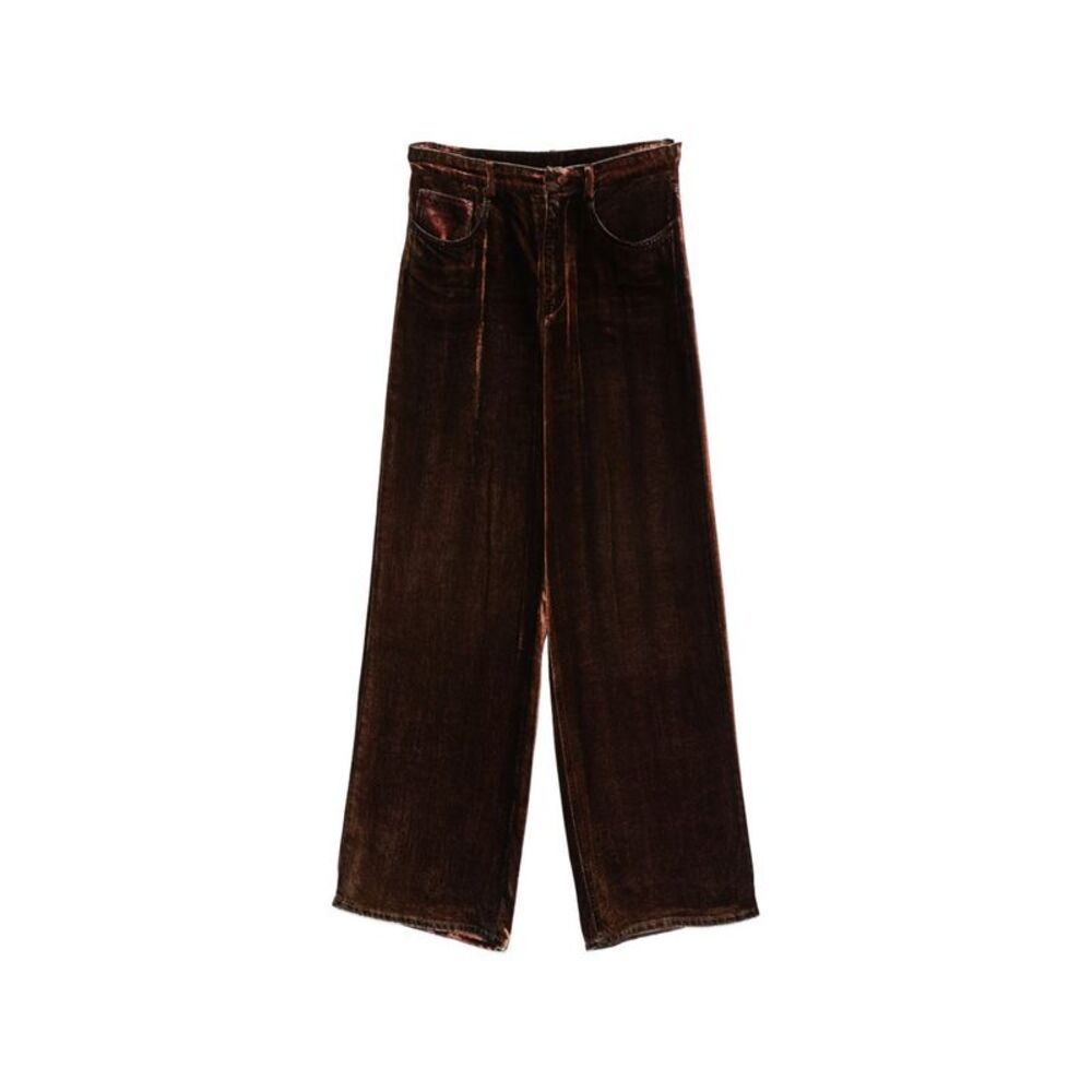 Pierre-Louis Mascia Women Velvet Wide-Leg Trousers